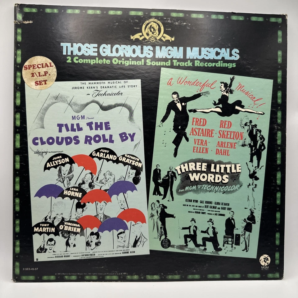 TILL THE CLOUDS ROLL BY + THREE LITTLE WORDS MGM MUSICALS LP 12" VINYL RECORD - Imagem 1 de 4