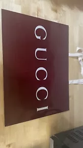 Burgundy Gucci Shopping Bag with Handles READ - Picture 1 of 11