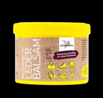 BENSE & EICKE B&E Bienenwachs Lederbalsam 500 ml Lederpflege Glattleder Fett Sattel Stiefel