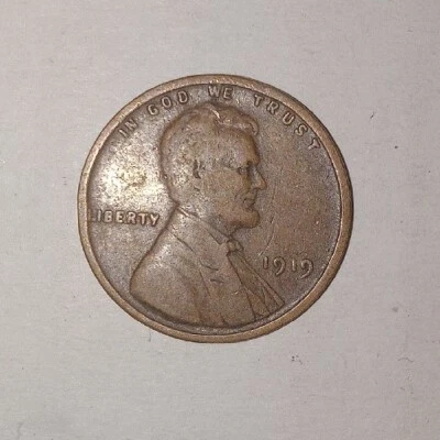 Rare 1919 Wheat Cent U.S. Penny  - Image 1 of 3