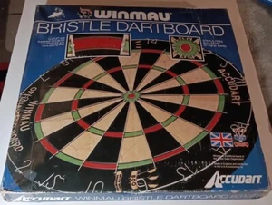 Vintage Winmau Accudart Dart Board Metal Numbers Thick Genuine Authentic VTG - Picture 1 of 24