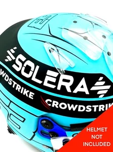 George Russell Mercedes 2025 1:2 BELL Casco SOLERA Decalcomanie x 2 - Foto 1 di 8