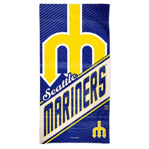 SEATTLE MARINERS COOPERSTOWN RETRO LOGO 30"X60" SPECTRA BEACH TOWEL WINCRAFT Cover