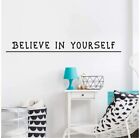 Believe Life Inspiration Quote Vinyl Wall Art Sticker For Home Room Decals