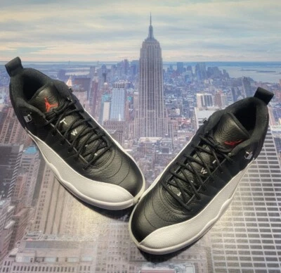 Nike Air Jordan XII 12 Retro Bajo Golf Playoffs Negro/Blanco Talla 10 DH4120 010 Foto 1 de 4