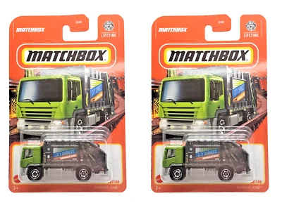 2024 Matchbox Garbage King #32 Green/Gray - Set of 2 - Image 1 of 3