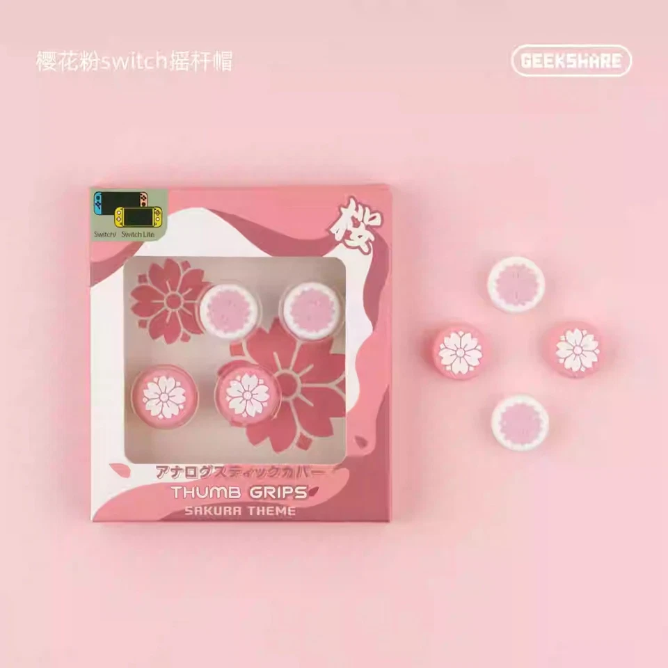 Joy-con Cherry Thumb Stick Grip Cap For Nintendo Switch NS Lite Joystick Cover - Image 1 of 4