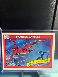 Impel Marvel Universe Series 1 #94 1990 Daredevil vs Bullseye - Imagen 1 de 4
