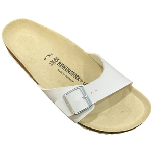 Birkenstock Madrid Birko-Flor White Narrow Size 45 (BIR018) - Picture 1 of 2