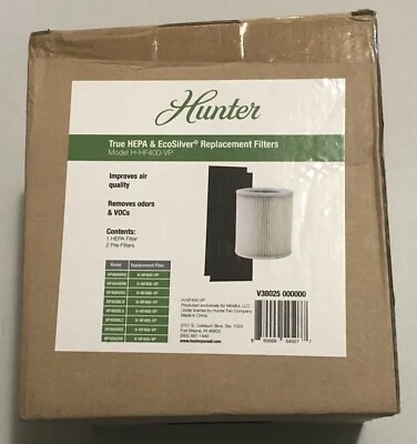 Hunter HEPA + EcoSilver Prefilter Pack for Medium Digital Tower Air Purifier - Image 1 of 4