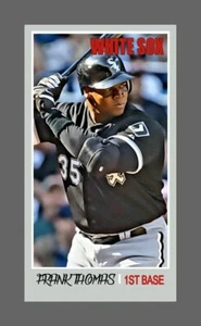 2015 FRANK THOMAS CWS 3/3 ORIGINAL PRINT ART SKETCH CARD TSC - Picture 1 of 2