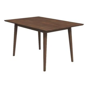 Aven Mid Century Modern Style Solid Wood Walnut 47" Rectangular Dining Table - Picture 1 of 5