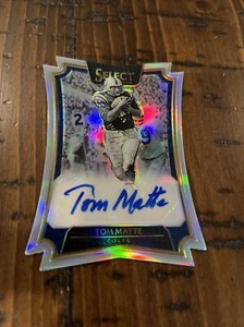 2018 Select AUTO SILVER DIE CUT SP /99 Tom Matte #DC-TM Legend Colts Card (c2)