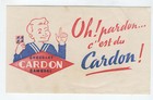 CHOCOLAT CARDON CAMBRAI  BUVARD PUBLICITAIRE 