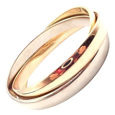 ¡Auténtico! Brazalete Cartier Trinidad Rodante Oro 18k Tricolor 101,5 Gramos Foto 1 de 4