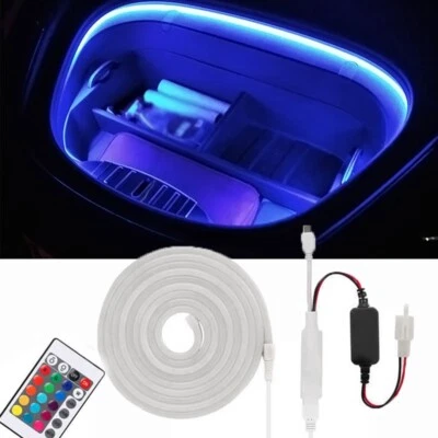 Front Trunk LED Frunk Light Strip RGB Lamp Accessories For Tesla Model S X 18-23 - Image 1 of 4