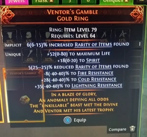 💣 Path of Exile 2 Dawn of the Hunt 💣 VENTOR'S GAMBLE💣 Unique Ring💣 - Bild 1 von 1