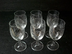 6 Weingläser Sekt Dessertwein Weißwein Probierglas Handschliff - Bild 1 von 6