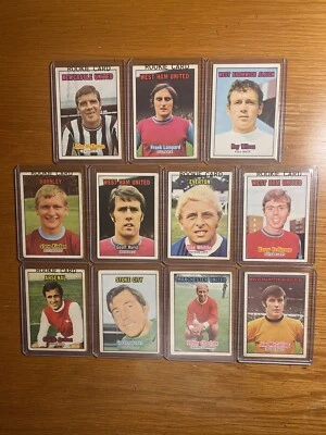 Lote de novato de fútbol americano 1970-71 A&BC (11) Charlton Redknapp Hurst BV $375,00 Foto 1 de 2