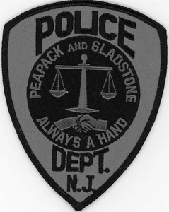 Peapack und Gladstone Police Dept. Patch New Jersey NJ  - Bild 1 von 1