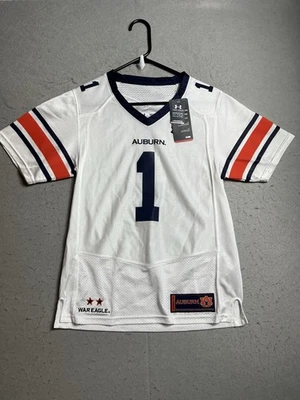 Camiseta de fútbol Under Armour Auburn Tigers blanca juvenil M niños #1 War Eagle $90 Foto 1 de 4