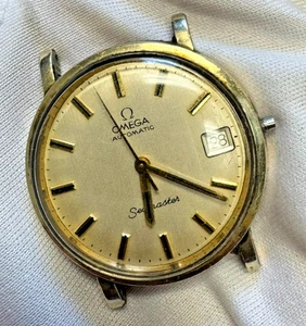 Omega Seamaster Date 34mm Automatic Wristwatch Vintage For Repair W-57 - Picture 1 of 4