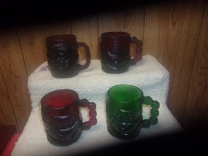 TAZZE NATALE ARCOROC FRANCIA BABBO NATALE E PUPAZZO DI NEVE - Foto 1 di 3