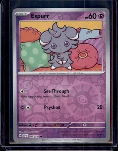 Espurr SV08: Surging Sparks Pokémon 084/191 Reverse Holo NM+ - Picture 1 of 2