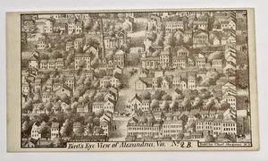 Civil War Patriotic Cover Bird’s Eye View Alexandria VA No.2B Chas Magnus NY - Picture 1 of 10