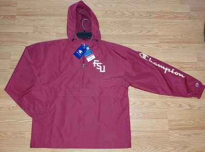 FLORIDA STATE JACKET NEW WITH TAGS TINY DEFECT CHAMPION SIZE LARGE WINDBREAKER  - Image 1 of 4
