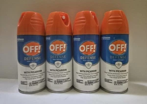 Lot Of 4 Cans of OFF! Defense Insect Repellent w/ Picaridin Spray 5 oz, FREE S+H - Picture 1 of 2