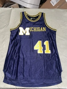 Glen Rice Michigan Wolverines Tiedman & Formby blau Trikot Herren 44 genäht sauber Vintage - Bild 1 von 8