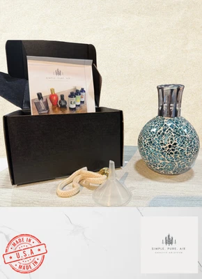 Simple Pure Air Mosaic Blue - lampada catalitica pulizia aria stile Berger - Immagine 1 di 3