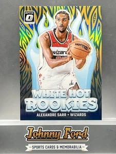 Donruss Optic Alexandre Sarr 2024-25 White Hot Rookies Gold #06/10 Wizards #14 - Imagen 1 de 2