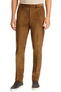 The Mens Store Regular Fit Stretch Corduroy Dress Pants 36 Light Brown NWT $178 - Picture 1 of 2