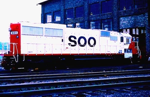 ORIGINAL KODACHROME SLIDE SOO LINE SD-60 #6011 ST. PAUL, MN SEPT. 19, 1987 - Picture 1 of 1