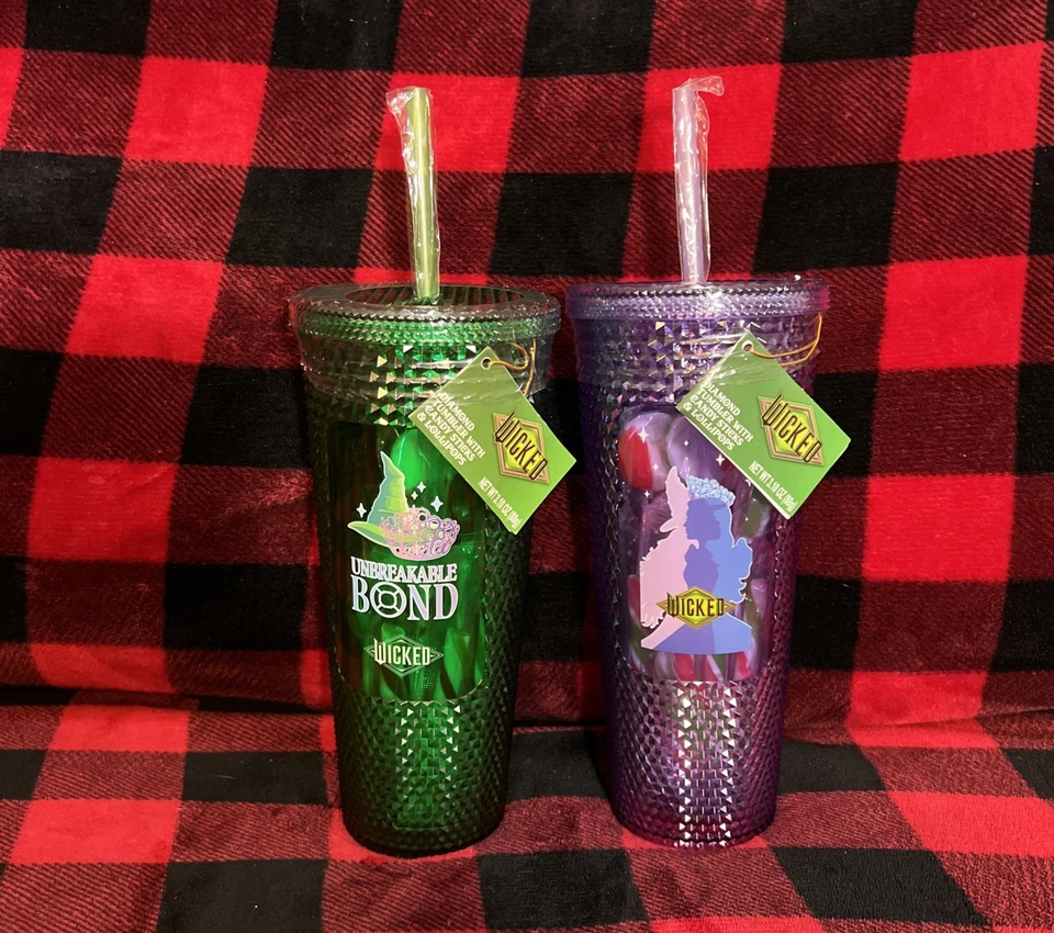 [Nuevo/2025/MALVADO] VASOS GLINDA & ELPHABA [con caramelo] ¡EXCLUSIVO WALGREENS!! Foto 1 de 4