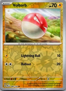 Voltorb - Pikachu 30 Reverse Holo Common BA24 Battle Academy 2024 066/193 NM - Picture 1 of 2
