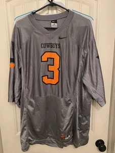 Oklahoma State Cowboys Jersey #3 Mens Large Gray Nike Football - Picture 1 of 7