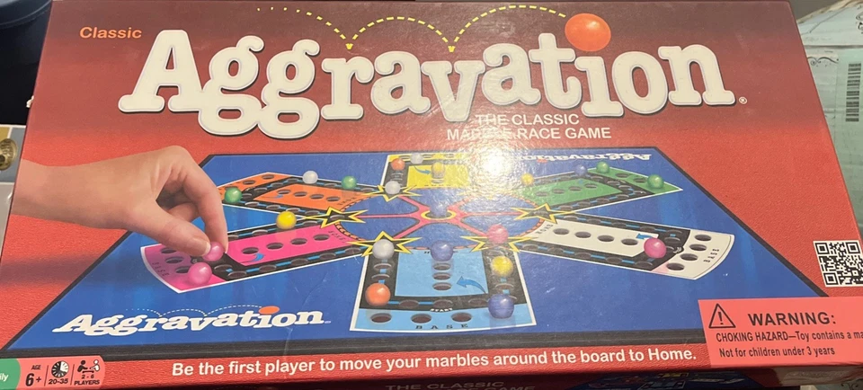 Juego de mesa Aggravation Classic Marble Race de Hasbro USADO Foto 1 de 1
