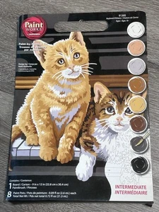 Paint Works Dimensions 2008 Paint By Number Kit 9x12” Keyboard Kittens NOS - Picture 1 of 16