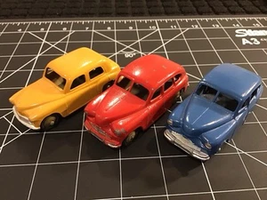 DINKY TOYS Lot Of 3 Vanguard, Vanguard, Hillman Minx, Looks Like Repainted - Picture 1 of 19
