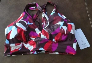 Top bikini donna Athleta stampa floreale tuffo XL NUOVO - Foto 1 di 4