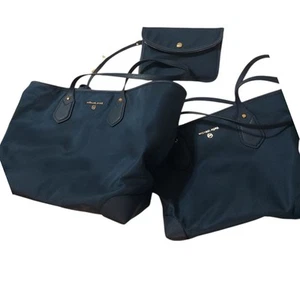 Michael Kors Navy Blue Large Tote Handbag, Purse, & Wristlet  - Picture 1 of 9