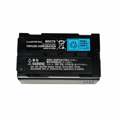 TDX New TOPCON BDC70 Battery 7.2V/5240mAh Li-Ion Battery For Total Station