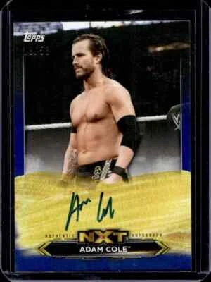 2020 Topps Undisputed WWE Adam Cole Blue Autograph Auto #13/50 - Image 1 of 2