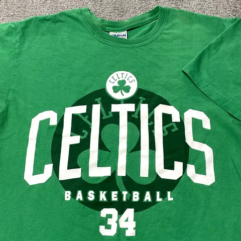 Paul Pierce Boston Celtics Shirt Men Small Green NBA Basketball 34 Truth Retro Cover