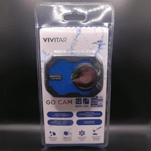 Vivitar DVR 757HD Blue Action Camera Go Cam 12.0 MP For Kids Underwater NEW - Picture 1 of 8