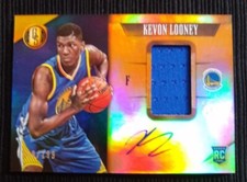 2015-16 Gold Standard Kevon Looney #220 Rookie RC RPA On Card Auto 160/199 Champ