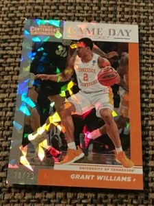 GRANT WILLIAMS 2019-20 Contenders Draft Game Day CRACKED ICE # 20/23 Tennessee - Picture 1 of 1
